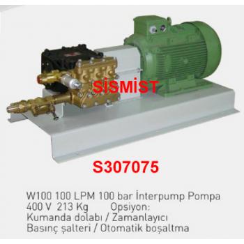 100 Lt/Dk Yüksek Basınçlı Sisleme Pompa Motor Grubu "Interpump"