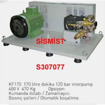 170 Lt/Dk Yüksek Basınçlı Sisleme Pompa Motor Grubu "Interpump"