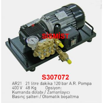 21 Lt/Dk Yüksek Basınçlı Sisleme Pompa Motor Grubu "Ar-Pump"