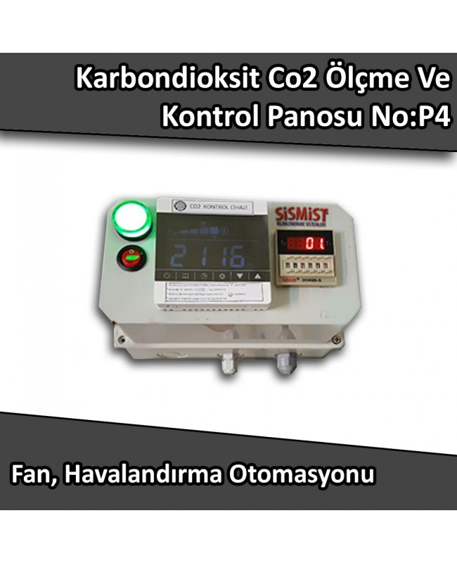 Karbondioksit Co2 Ölçme Ve Kontrol Panosu Kontaktörlü No:P4