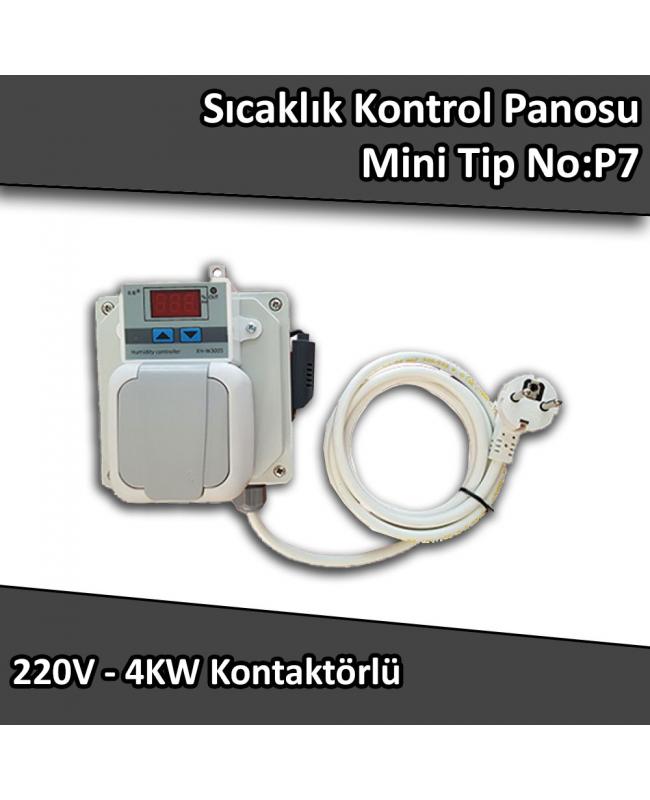 Sıcaklık Kontrol Panosu Mini Tip 220 V 4 Kw No:P7