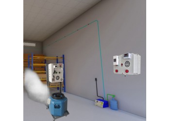 Ultrasonik + OB sisleme Çift Etkili Nemlendirme Sistemi Ve Wifi Otomasyon - Beton Test laboratuvarları, Çimlendirme ya da Kürleme Odaları İçin