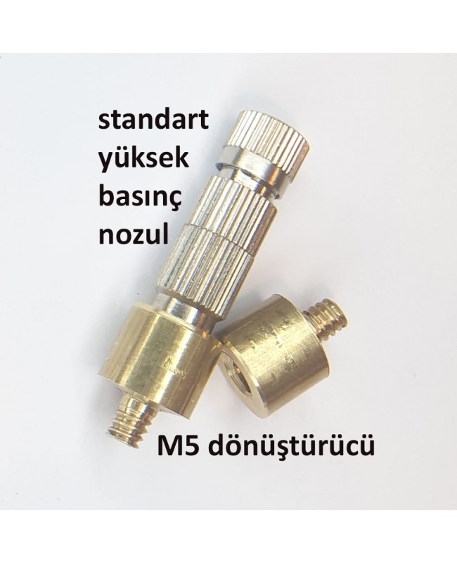 M5 - 3/16 Adaptör. M5 Dişli Standart Dışı Nozulları 3/16" Standart Dişe Dönüştürücü Lüle Redüksiyon